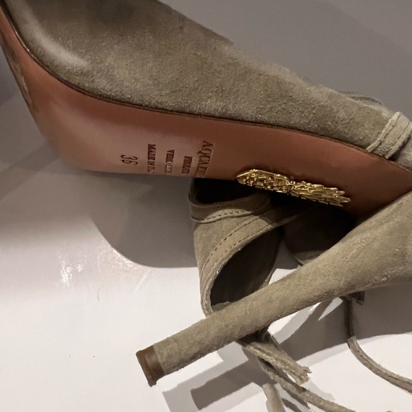 Aquazurra Suede Sandals Size 36 - Picture 5 of 5